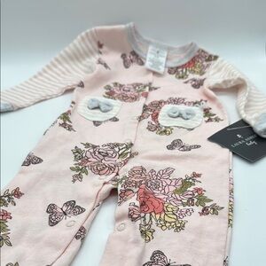 Laura Ashley Pink and Gray Floral 6-9 Months